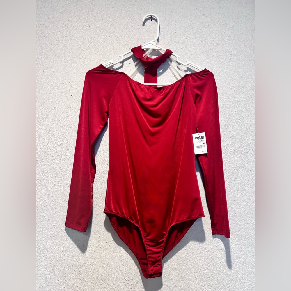 Burgundy red bodysuit
